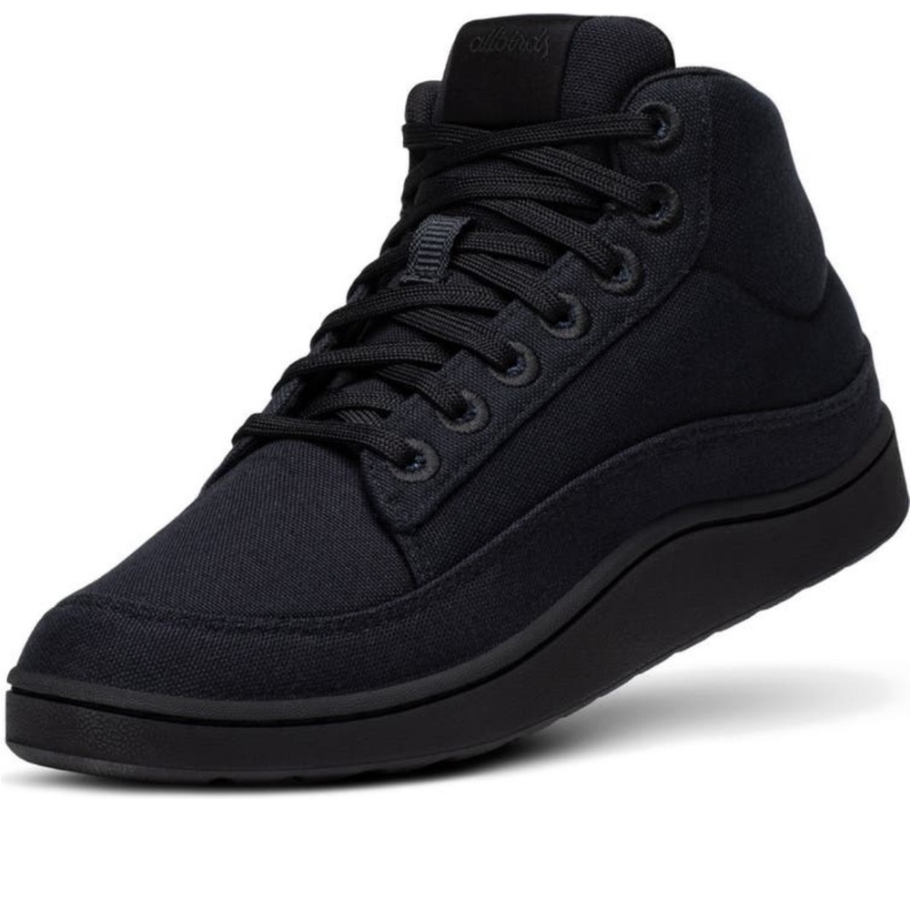Black Allbirds Pacer Canvas Mid Top Sneaker (Women) NWB